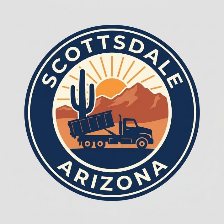 Scottsdale Arizona dumpster rental service emblem